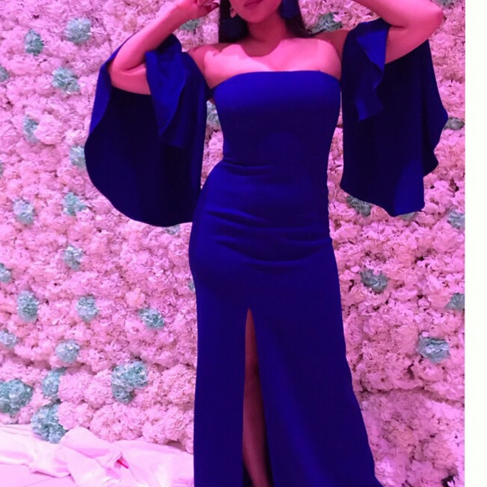 BCBGMaxAzria Blue Simone Gown